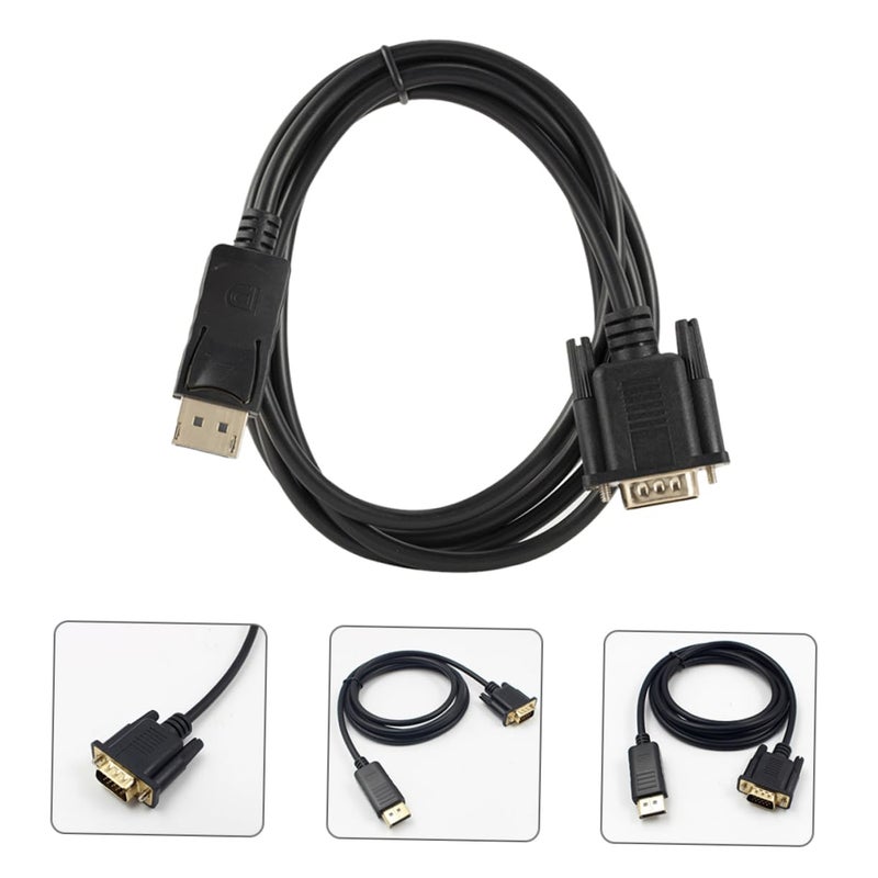 Displayport To VGA Cable Gold Plated Male To Male For Laptop Monitor Connection - Image 3
